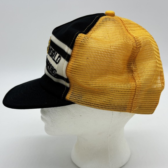 Vtg Pittsburgh Pirates Baseball Hat World Champions One Size Snap Back Mesh - Picture 4 of 7